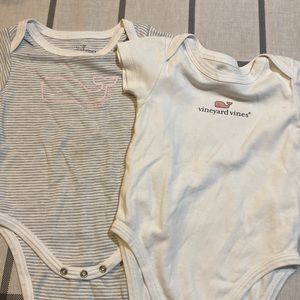 Vineyard vines- two short sleeve onsie.